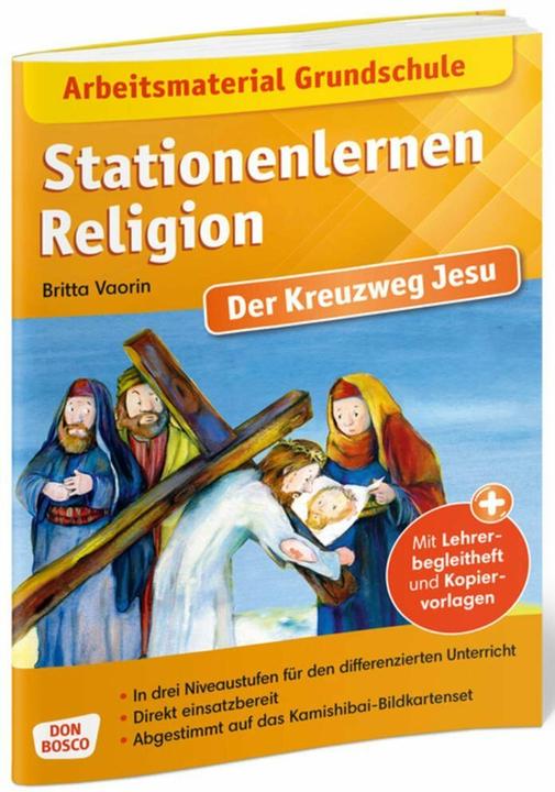 Image du produit Arbeitsmaterial Grundschule. Stationenlernen Religion: Der Kreuzweg Jesu (Allemand, Petra Lefin, Britta Vaorin, 2019)