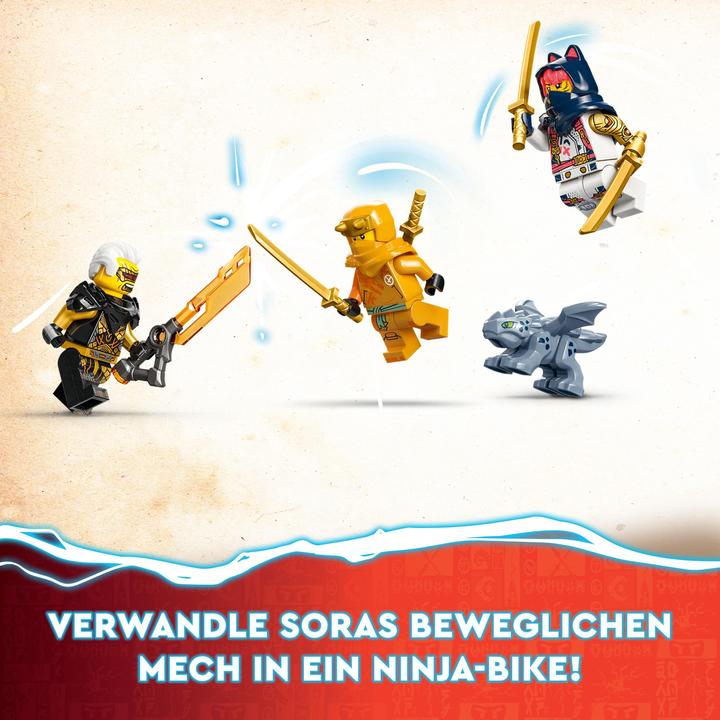 Produktbild LEGO Ninjago Soras Mech verwandelt sich in ein Rennrad (71792). (71792, LEGO Ninjago)