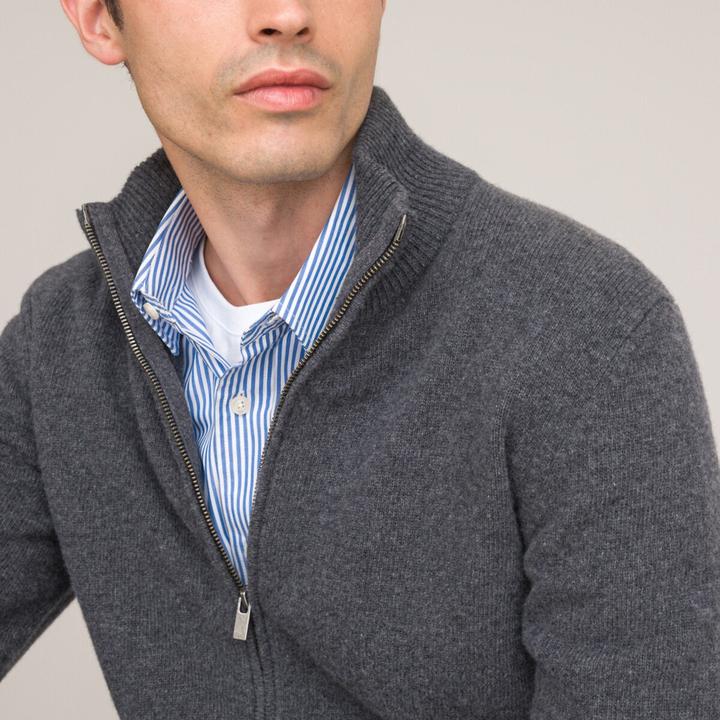Produktbild La Redoute Collections Strickjacke aus 100% Lambswool (3XL)