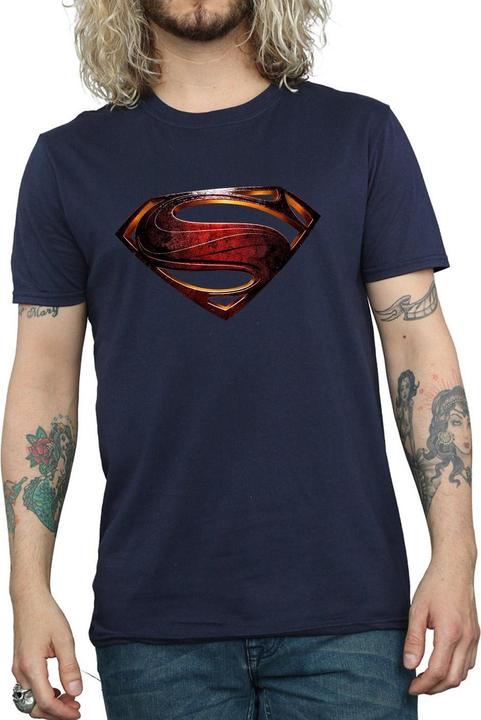 Image du produit Superman T-shirt en coton avec logo pour hommes (S)