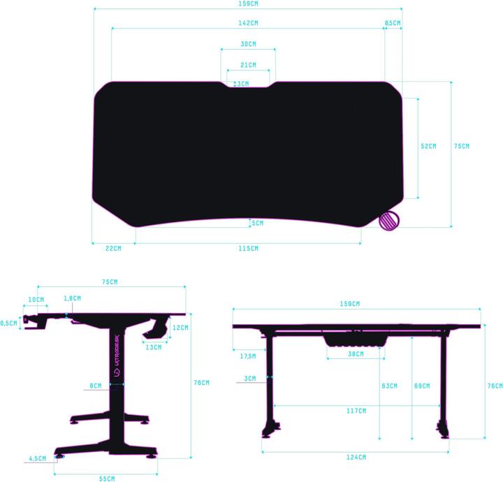 Actual product image Ultradesk Frag XXL