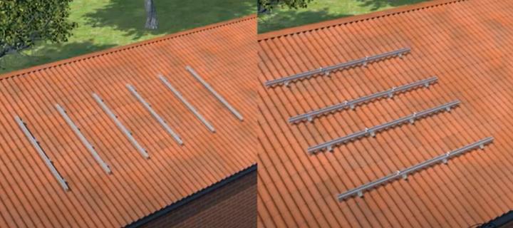 Immagine prodotto Van der Valk Solar Systems 701704670 Profilo in alluminio Side++ L=4670 mm (Materiale di montaggio del sistema solare)