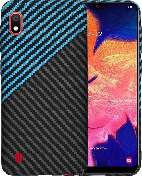 Actual product image Techsuit - Carbonite FiberShell - Samsung Galaxy A10 - Blue Pulse (Samsung Galaxy A10)