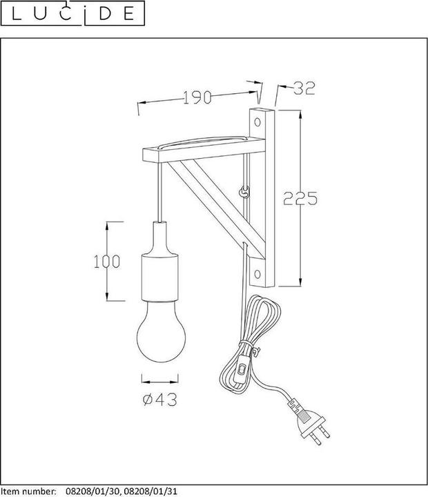 Image du produit Lucide Applique murale (E27)