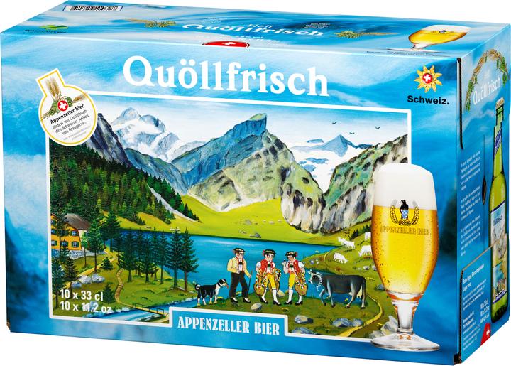Appenzeller Bier Quöllfrisch Lager (10 x 33 cl)