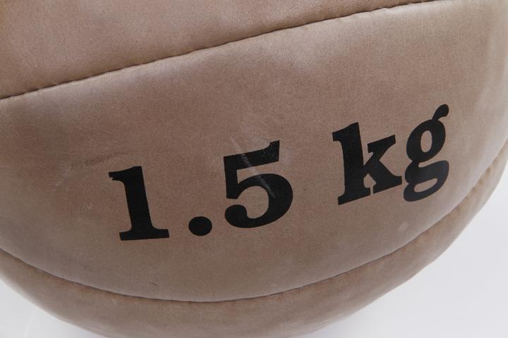 Actual product image Tanga Sports Leather medicine ball, 1.5 kg (1.50 kg)