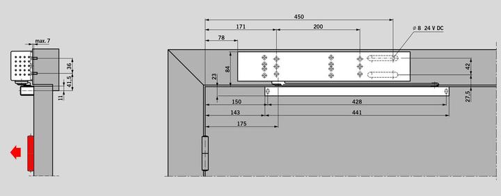 Produktbild Dormakaba Freilauf-Türschliesser TS 99 FL Contur Design (Objekttür, Gartentor, Holztür, Glastür, Indoor)