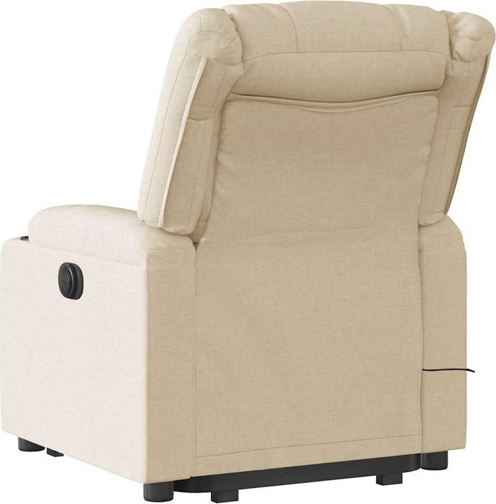 Produktbild VidaXL Elektrischer Massagesessel mit Aufstehhilfe Creme Stoff