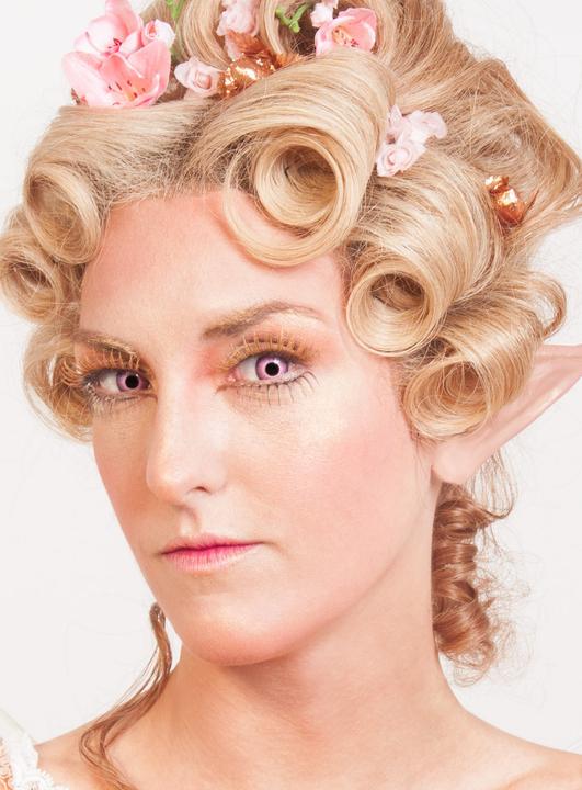 Produktbild Maskworld Zauberer Elfen Monatslinsen für Fasching Halloween (pink/rosa)