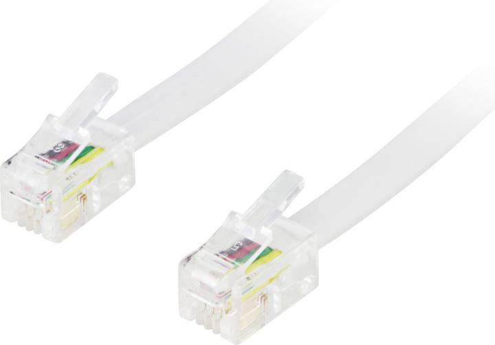 Actual product image Deltaco telephone cable - 5 m