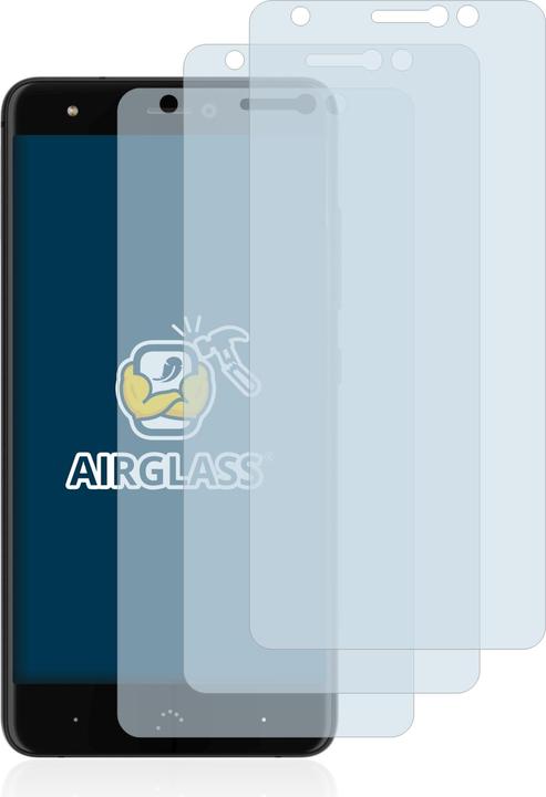 Actual product image BROTECT AirGlass Glass (3 Piece, BQ Aquaris X Pro)