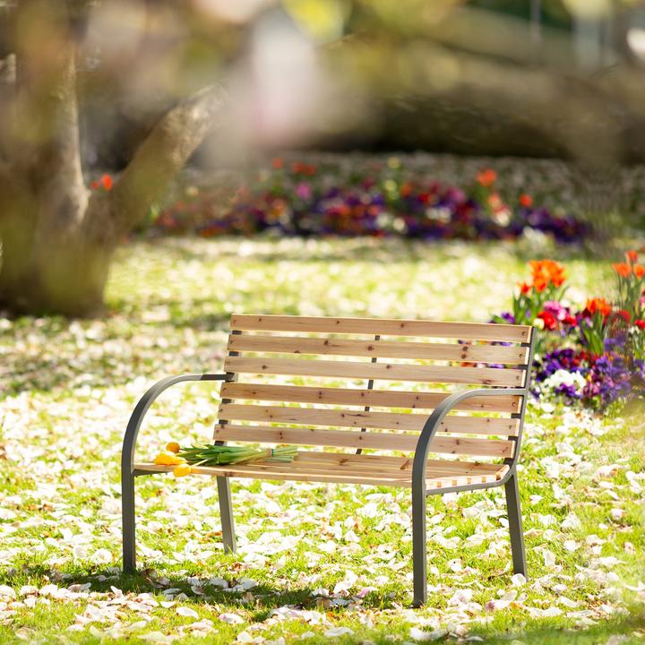 Actual product image tectake Garden bench Micha