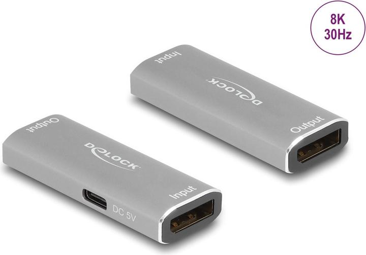 Produktbild Delock DisplayPort 1.4 Repeater 8K 30 Hz 20 m (5.80 cm)