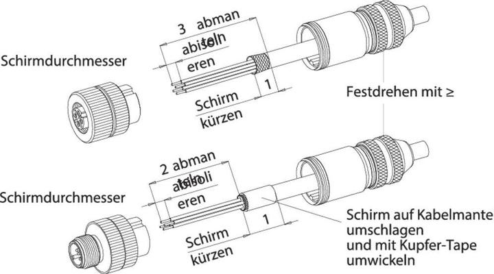 Actual product image Schubiger Binder 99 1631 814 04 Miniature circular connector Plug, straight Total number of poles: