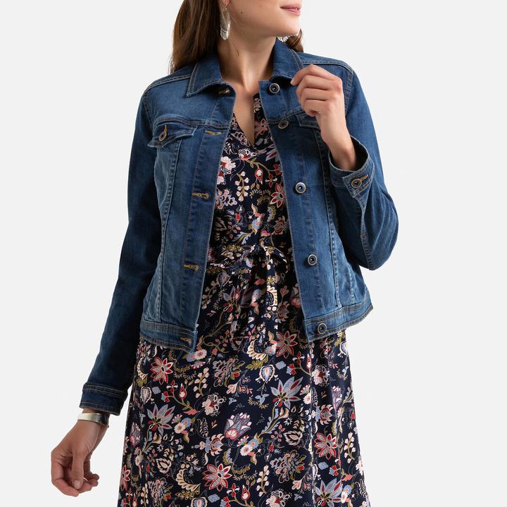 Actual product image Anne Weyburn Stretch denim denim jacket (52)