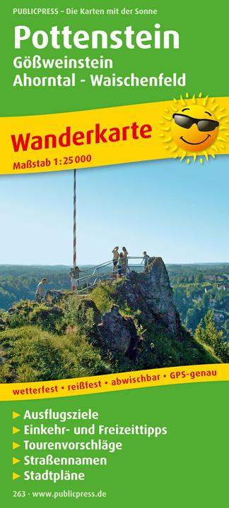 Produktbild PublicPress Wanderkarte Pottenstein, Gössweinstein - Ahorntal - Waischenfeld