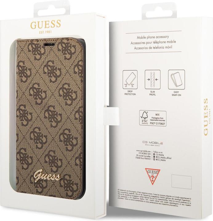 Immagine prodotto Guess GUBKP14SHG4SHW iPhone 14 6.1" brązowy/marrone libro 4G Vintage Gold Logo (Apple iPhone 14)