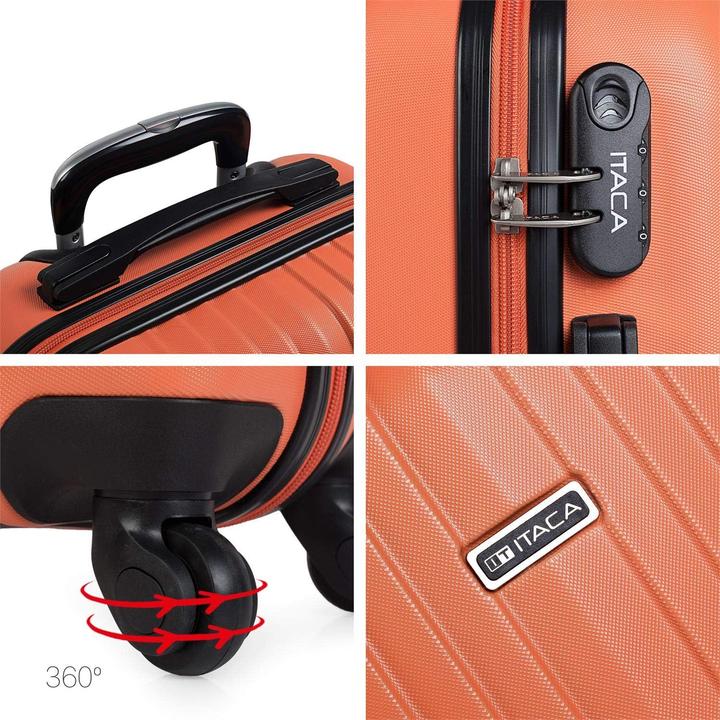 Immagine prodotto Itaca Hartschalen-Handgepäck-Koffer (35 l, Bagaglio a mano (fino a 50 litri))