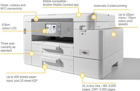 Actual product image Brother MFC-J4540DWXL (Ink, Colour)