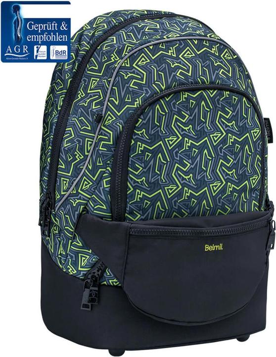 Immagine prodotto Belmil Zaino scuola Wave Premium 2in1 iguana (20 l)