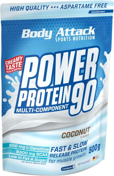 Image du produit Body Attack New Power Protein 90 (sachet de 500g) (Coconut Cream, 1 pcs, 500 g)