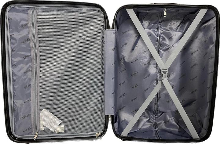 Actual product image Trolleymax Trolleymaxx travel case marble black matt (M (50 - 90l))