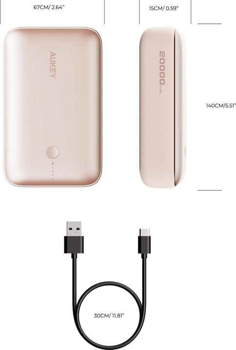 Image du produit Aukey Spark Mini (20000 mAh, 22.50 W, 77 Wh)