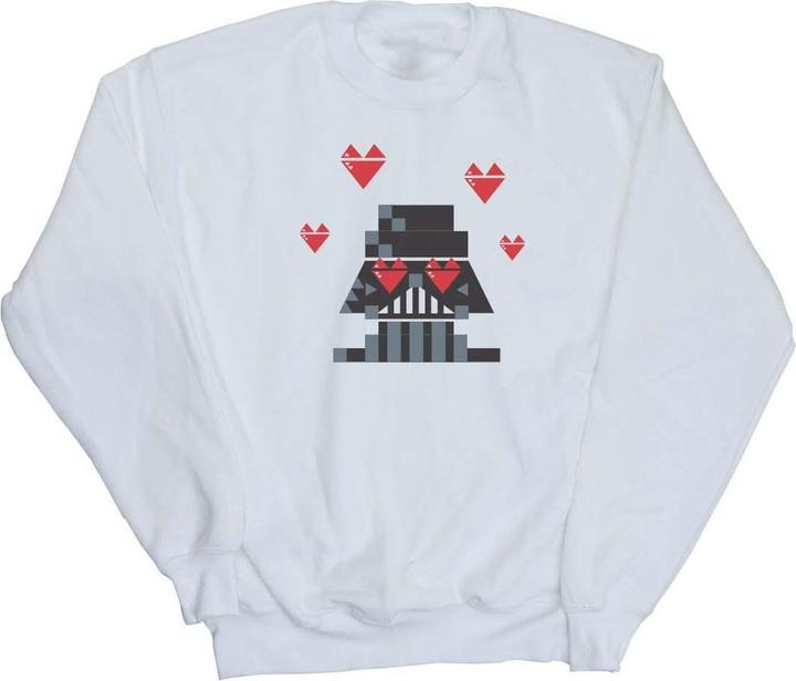 Actual product image Star Wars Mens Valentines Vader In Love Sweatshirt (XL)