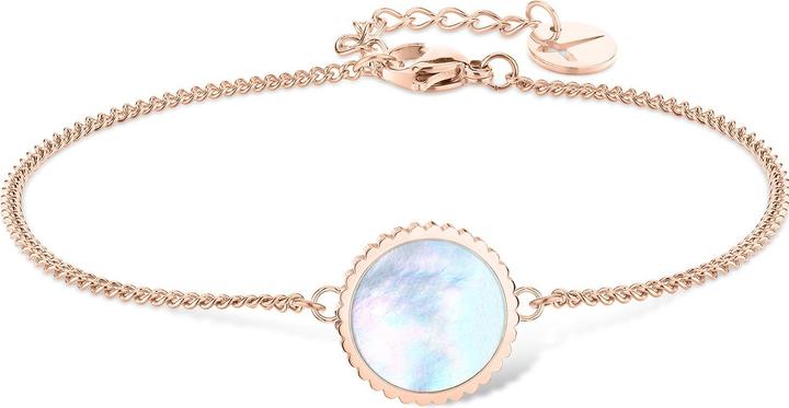 Produktbild Tamaris Decent Bronze Mop Coin Mother of Pearl Bracelet TJ-0436-B-21 (21 cm, Edelstahl)