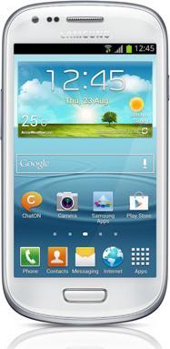 Samsung I8190 Galaxy S III mini (8 GB, Marble White, 4", 5 Mpx, 3G)