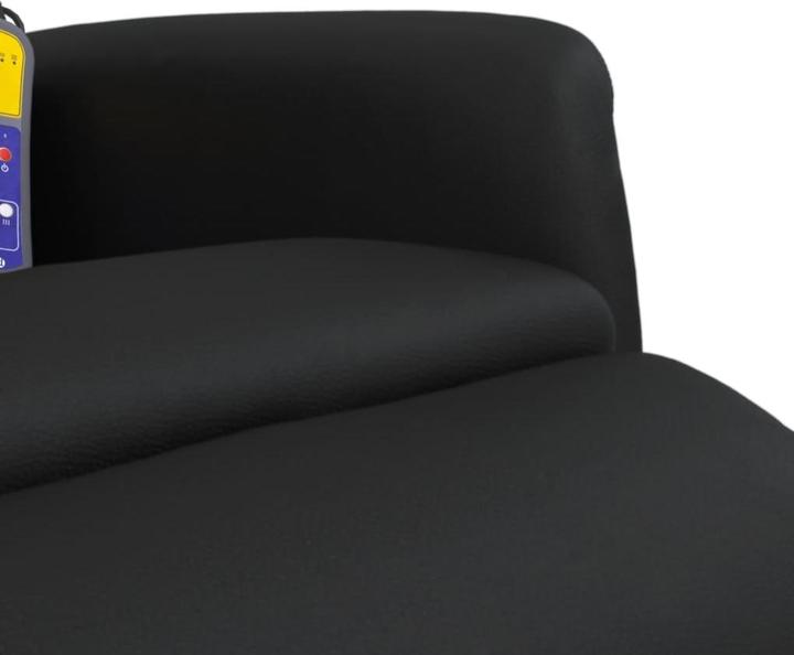 Actual product image VidaXL Massage chair with footrest black imitation leather, colour