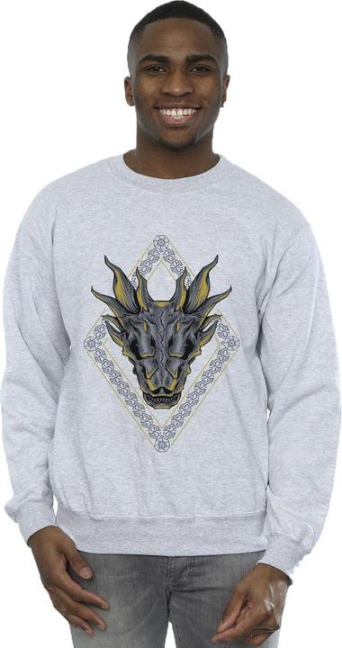 Actual product image Game of Thrones Mens Dragon Pattern Sweatshirt (XL)