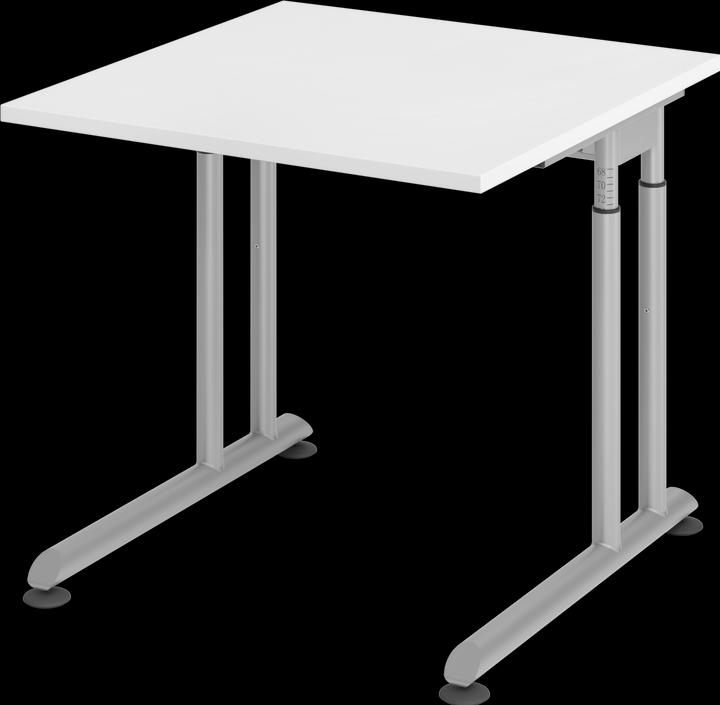 Produktbild MC MyTable Z Schreibtisch mit Gestell Silber (800 x 800 x 680 mm)