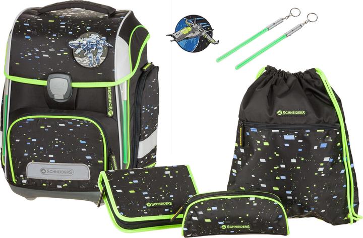 Immagine prodotto Schneiders Kit per la scuola Ergolite Black Galaxy, 21 l (22 l)