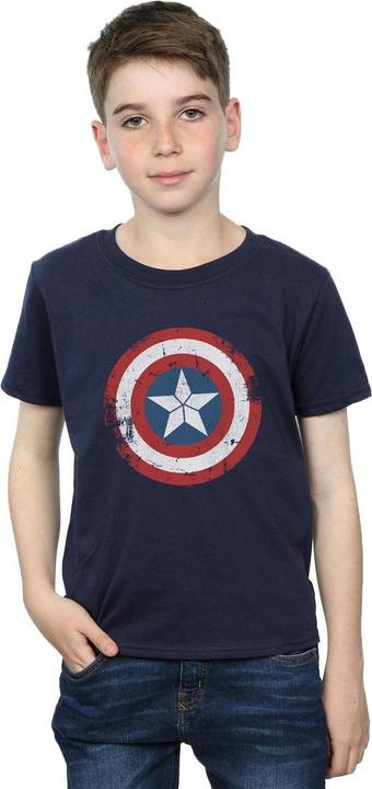 Immagine prodotto Captain America Civil War Distressed Shield Maglietta Ragazzi (140, 146)