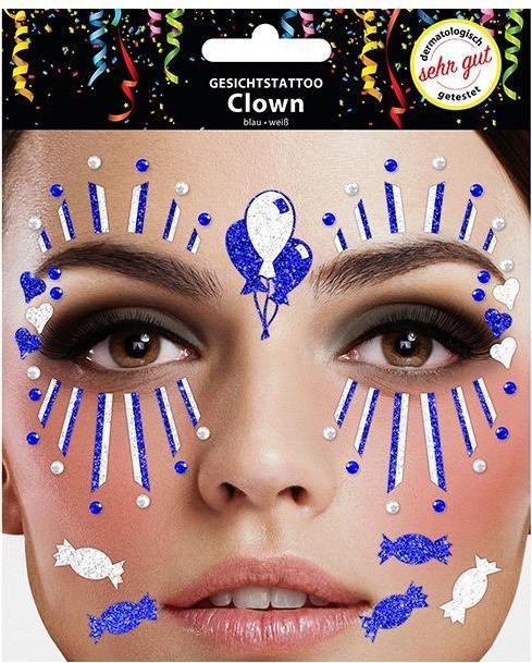 Immagine prodotto Sombo Tatuaggio viso clown blu