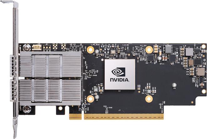 Actual product image NVIDIA ConnectX-7 adapter card 400Gb/s NDR IB (PCI Express 5.0)