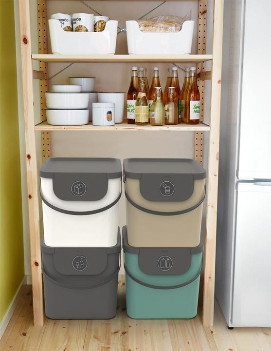 Image du produit Rotho Seau de recyclage Albula 40 l, blanc (40 l)