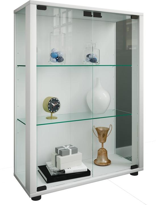 Actual product image VCM Collection stand display case wood glass Sintalo (60 x 25 x 80 cm)
