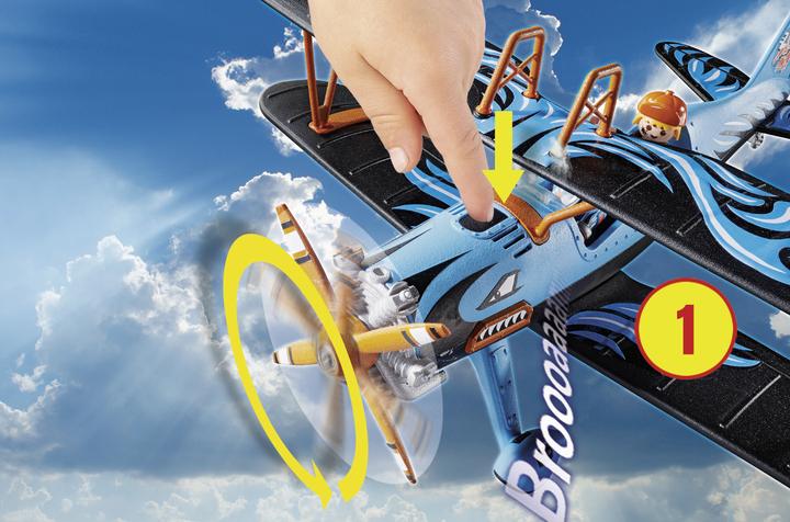 Actual product image Playmobil 70832 Air Stuntshow Jet Jet "Eagle" (70832, Playmobil stunt show)