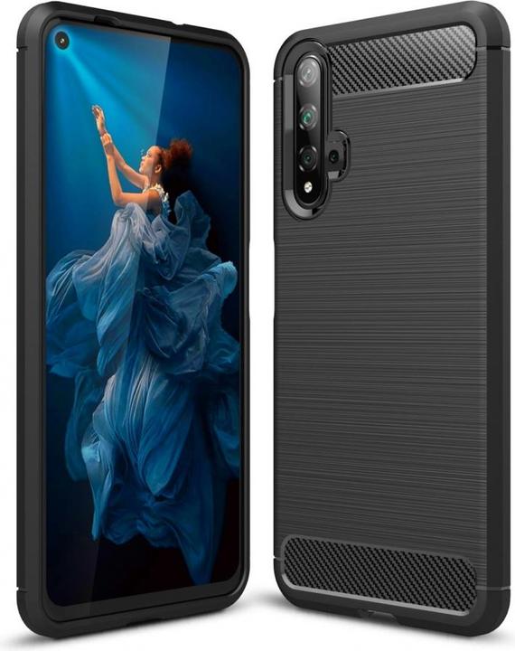 Produktbild Screenguard Huawei Nova 5T Hülle Carbon Brushed Soft TPU (Huawei Nova 5T)