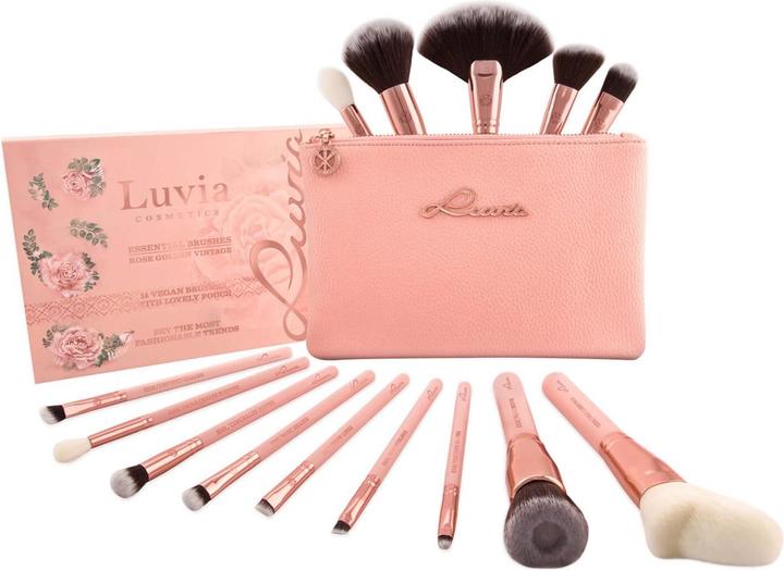 Luvia Cosmetics - Essential Brushes Rose Golden Vintage (Set)