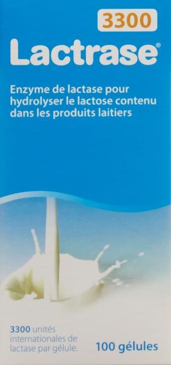 Produktbild Lactrase 3300 bei Lactoseintoleranz (100 Stück, Kapseln, 37 g)