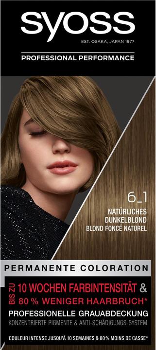 Actual product image Syoss Permanent colouration (6_1 Natural Dark Blonde)