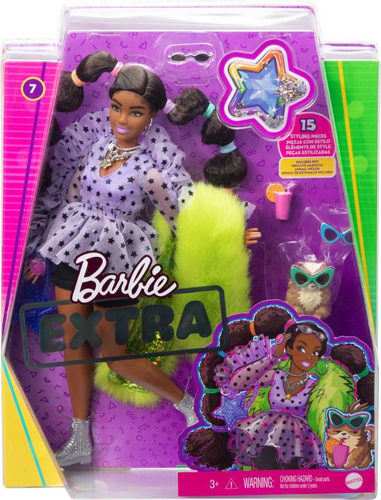 Actual product image Barbie with ponytail and hair bows