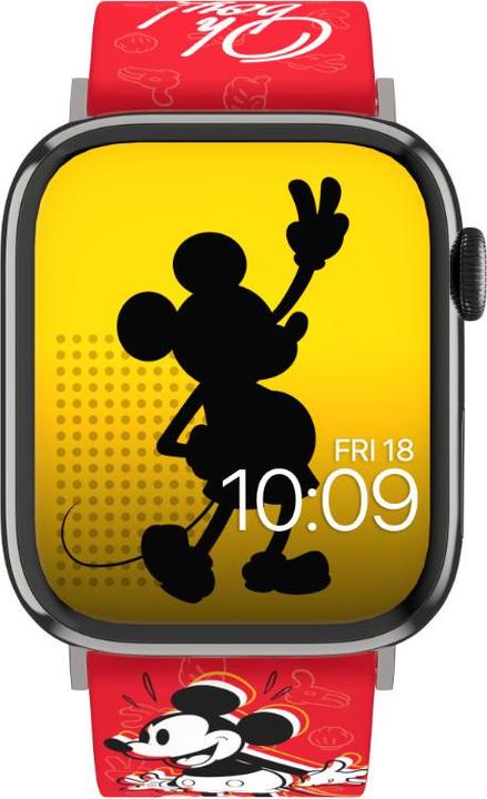 Actual product image Moby Fox Disney bracelet pour smartwatch Mickey Mouse Vintage Icon (Stainless steel, Silicone)