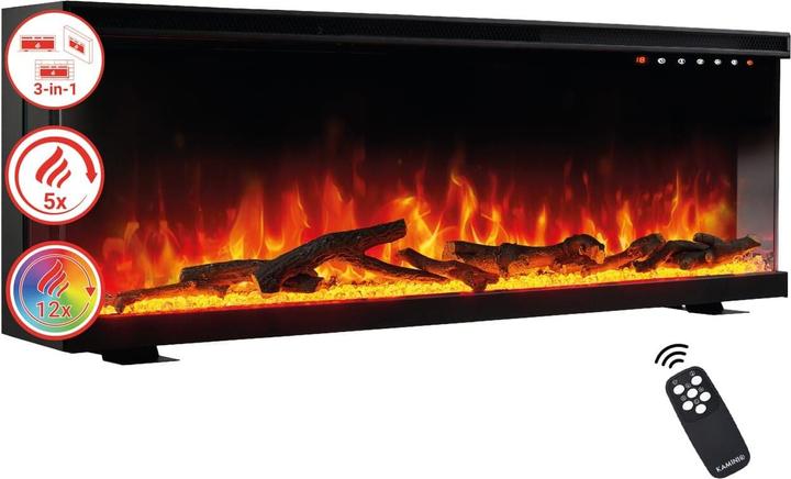 Actual product image Kaminio LEA 3-in-1 electric fireplace