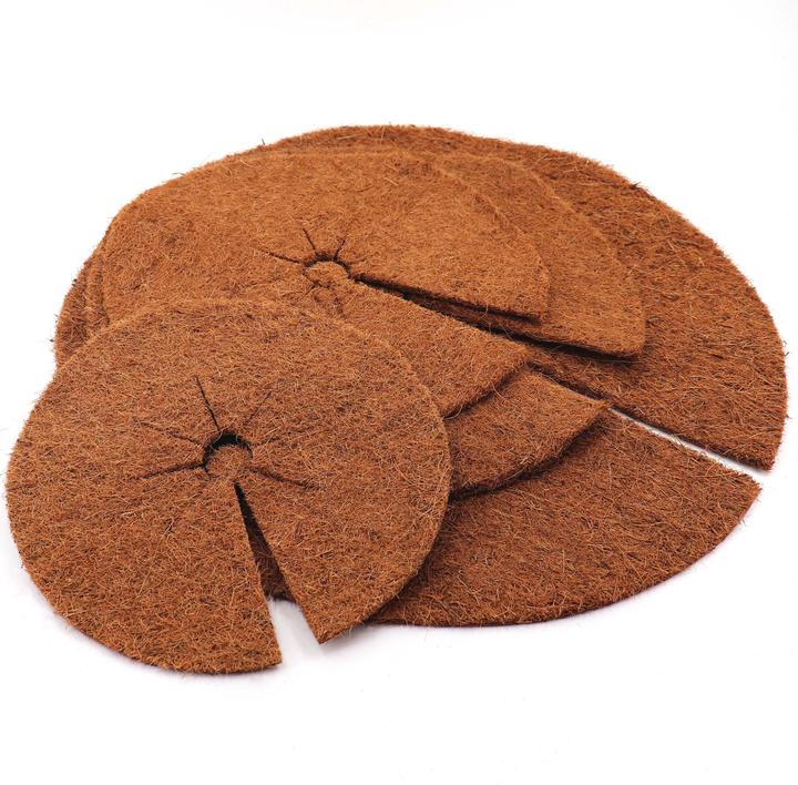 Immagine prodotto Aquagart 4 Kokos Mulchscheiben 30cm Kokofasermatte Kokosfaser Pflanzenschutzmatte Kokos