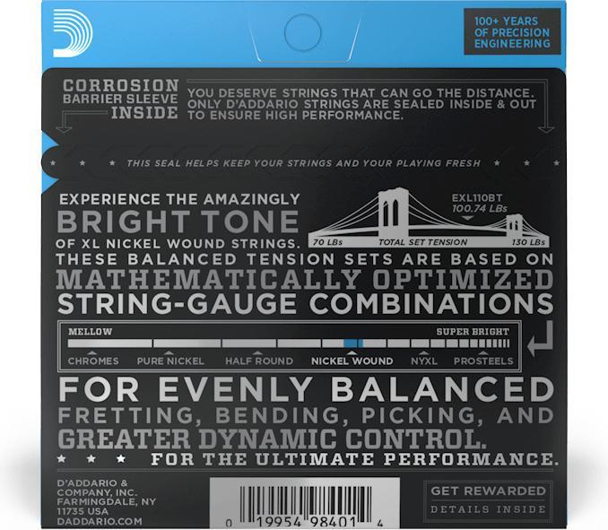 Image du produit D'Addario Exl110bt (6 x, Guitare électrique, 0.05")