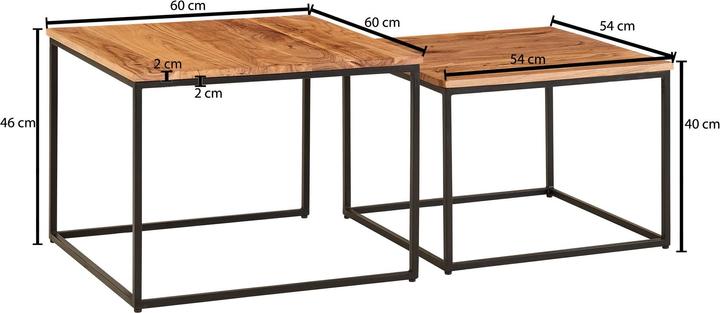 Actual product image FineBuy Alivia (60 x 60 x 46 cm)